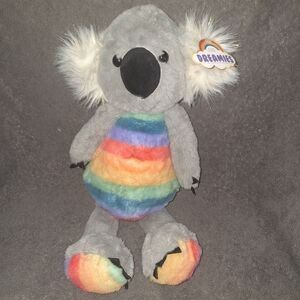 FAO Schwarz DREAMIES KOALA Rainbow Plush Tag Animal 15"